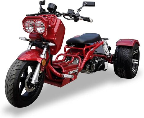 150CC متوسط ​​دراجة ثلاثية العجلات | دراجة نارية بثلاث عجلات، ICEBEAR Ruckus PST150-19N، تتميز بمركز جاذبية منخفض وتوجيه سريع الاستجابة، ومساحة واسعة للأرجل in Kuwait