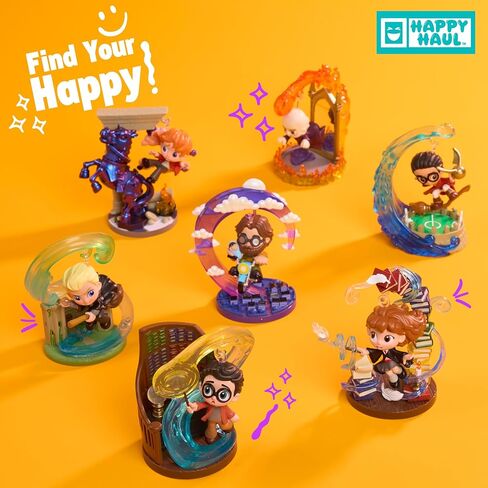 مجموعة شخصيات Happy HAUL Harry Potter™ Cliff Hangers Hover، لعبة مفاجئة قابلة للتجميع في صندوق أعمى مع حامل عرض، بطول 5 سم، قطرة قصيرة المدى، للأعمار من 8 سنوات فما فوق in Kuwait