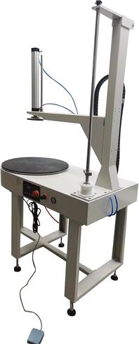 Electric Stretch Film Wrapping Machine Electric Pallet Wrapping Machine with 23.6"(60cm) Turntable Diameter for Industrial Packaging 120W 110V in Saudi Arabia