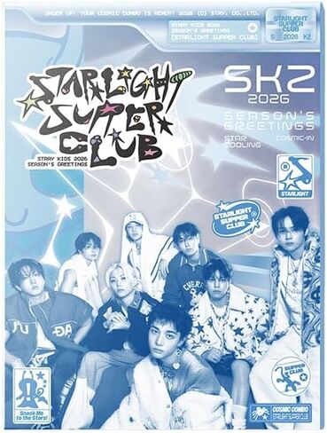 STRAY KIDS [تحيات موسم 2026 STAR LIGHT SUPER CLUB] + مجموعة 3 بطاقات صور إضافية in Kuwait