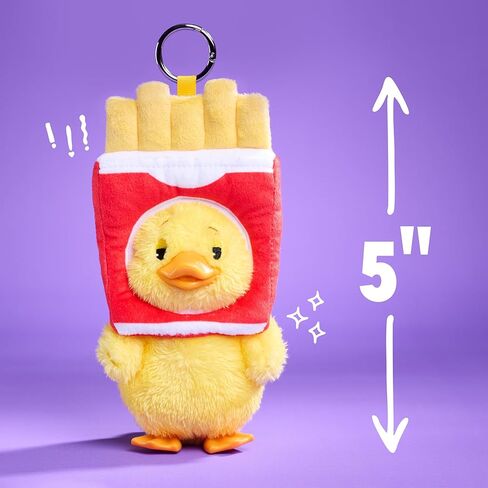 تشكيلة بطة من القطيفة على شكل بطة من HAPPY HAUL Duckalooz Snack Quack، لعبة قابلة للتجميع على شكل بطة من القطيفة مع زي قابل للإزالة، لعبة محشوة مقاس 5 بوصات، قطرة قصيرة المدى، للأعمار من 8 سنوات فما فوق in Kuwait