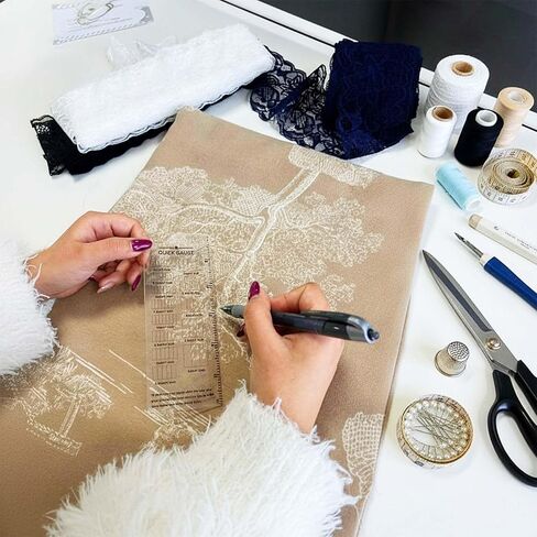 Quick Gauge Ruler for Knitting and Crochet, Instantly Measure Stitches & Rows Without Counting, Measuring Tool with Grid Measurement for DIY Sewing and Crochet Project Handcrafts, 1 Pack in Saudi Arabia