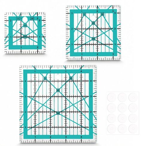 Quilting Rulers and Templates, 2.5",3.5", 5" Quilt Rulers QuiltingSquare Ruler Sewing Square Ruler for Quilting and Sewing in Saudi Arabia