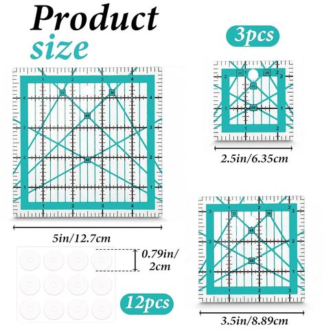 Quilting Rulers and Templates, 2.5",3.5", 5" Quilt Rulers QuiltingSquare Ruler Sewing Square Ruler for Quilting and Sewing in Saudi Arabia