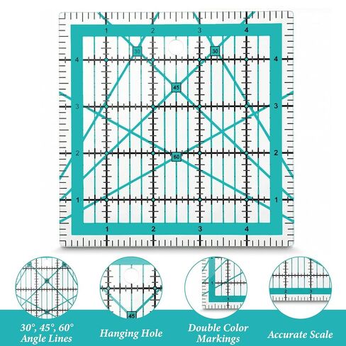 Quilting Rulers and Templates, 2.5",3.5", 5" Quilt Rulers QuiltingSquare Ruler Sewing Square Ruler for Quilting and Sewing in Saudi Arabia