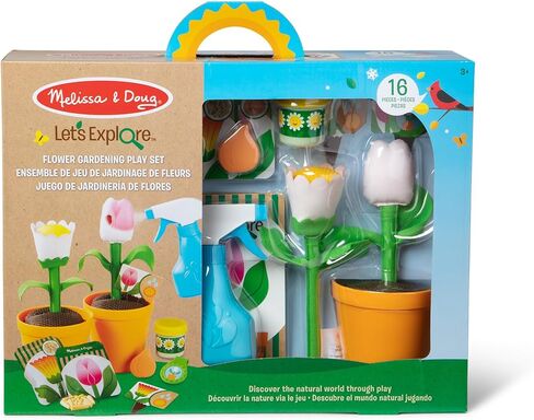 Melissa & Doug Let’s Explore Flower Gardening Play Set with Color-Changing Flowers (16 Pieces) in Saudi Arabia