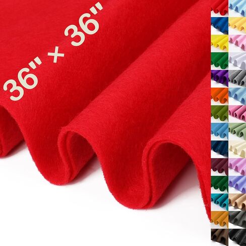 نسيج لباد XSEINO Navy كبير مقاس 36 بوصة × 36 بوصة (1 ياردة مربعة)، ورقة قماش ناعمة بسمك 1.4 مم للحرف اليدوية، سلسلة زرقاء من القماش الناعم غير المنسوج، مناسب للديكور والخياطة والحرف اليدوية in Kuwait