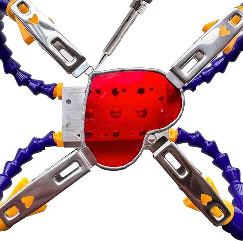 Soldering Clamps for Stained Glass Making, 4 Adjustable Helping Hands for Soldering Small Components, Stained Glass Supplies for Sun catcher Jewelry Making, Electronic Repairing in Saudi Arabia