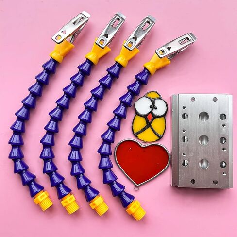 Soldering Clamps for Stained Glass Making, 4 Adjustable Helping Hands for Soldering Small Components, Stained Glass Supplies for Sun catcher Jewelry Making, Electronic Repairing in Saudi Arabia