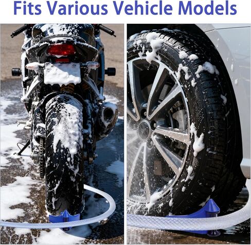 8 Pcs Car Hose Guide Plastic Blue Tire Roller Washing Hose Detail Tool for Car Cleaning Accessory in Saudi Arabia