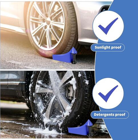 8 Pcs Car Hose Guide Plastic Blue Tire Roller Washing Hose Detail Tool for Car Cleaning Accessory in Saudi Arabia