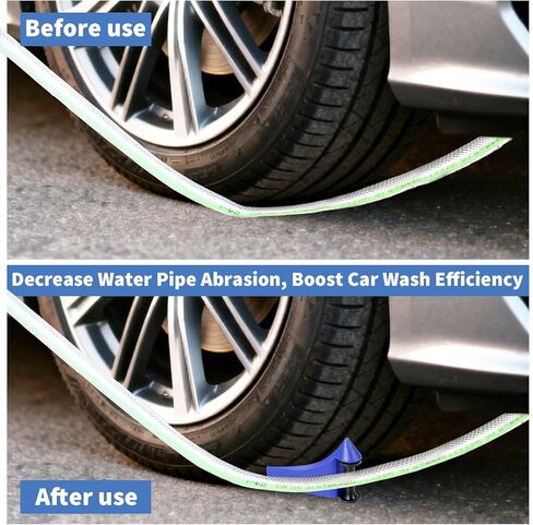 8 Pcs Car Hose Guide Plastic Blue Tire Roller Washing Hose Detail Tool for Car Cleaning Accessory in Saudi Arabia