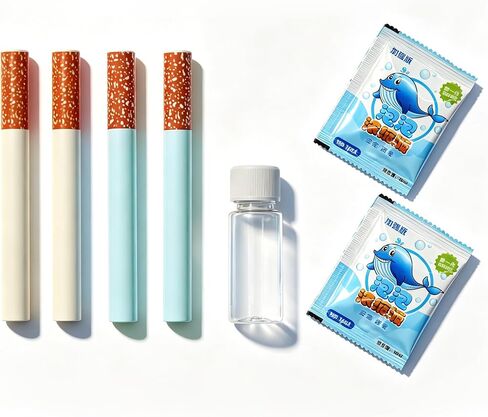 Bubble Cigarette Pack (2 Pack) – Realistic Fake Cigarette Bubble Blower, Mini Cigarette Bubbles Maker for Stress Relief, Fun Party Gift for Adults in Saudi Arabia