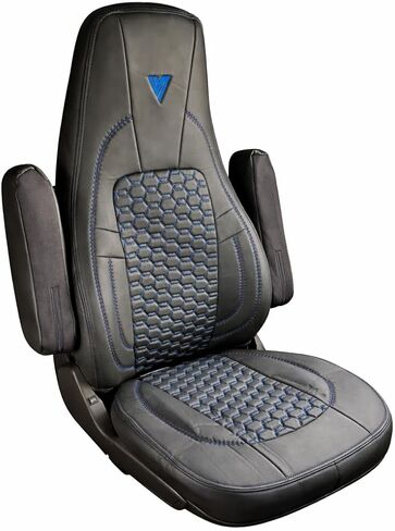 غطاء مقعد لمقعد فولفو VNL OEM SEAT 2019-NEWER، أسود/رمادي، VL2019-SC-L-BLK/BLK in Saudi Arabia