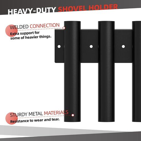 2 Pack Shovel Holder for Truck, Heavy Duty 8-Holes Hand Tool Rack for Truck Trailers & Garage or Shed Walls, Tool Holder for Shovels, Rakes, Hoes - 4 Holes in 1 Group in Kuwait