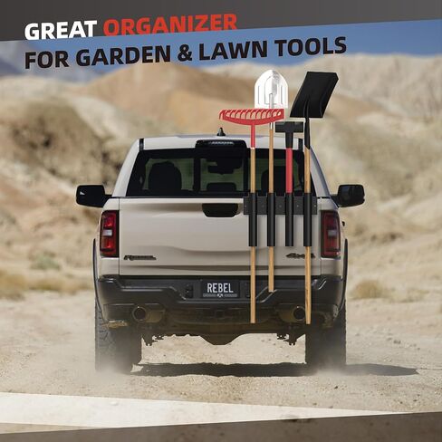 2 Pack Shovel Holder for Truck, Heavy Duty 8-Holes Hand Tool Rack for Truck Trailers & Garage or Shed Walls, Tool Holder for Shovels, Rakes, Hoes - 4 Holes in 1 Group in Kuwait