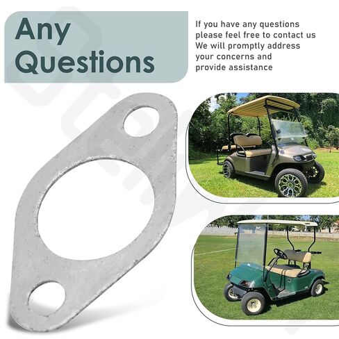 استبدال حشية العادم MUF-0011 متوافق مع E-Z-GO TXT وMe-dalist 4-Cycle والغاز (1991-2009)، حشية العادم ليست لعربة الجولف Ka-wasaki 25531G1 in Kuwait