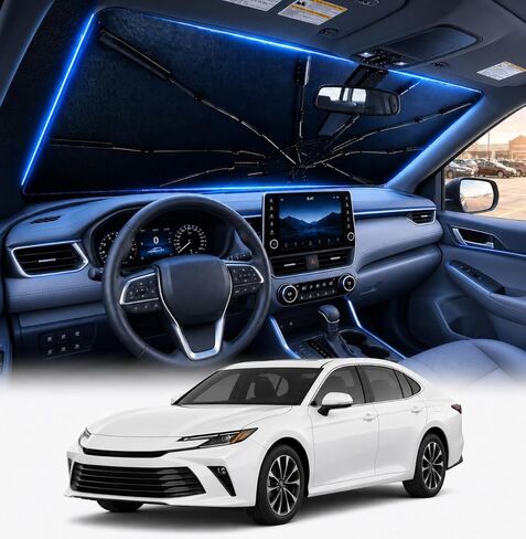 [ترقية 2026] مظلة DooGooCoo للزجاج الأمامي للسيارة Honda Accord 2023-2025 2026 [حجب ضوء الشمس بنسبة 100%، كريستال ثلجي بارد] مظلة للزجاج الأمامي للسيارة لمظلة الشمس Accord، مقاس مخصص. in Kuwait