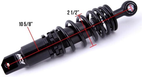 NCY 1000-1286 Black Performance Shock for the Honda Ruckus 50cc Scooter in Saudi Arabia