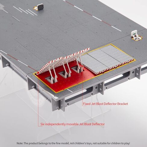 XMBRICDIYY 1/72 نموذج سطح حاملة الطائرات من فئة نيميتز، B1 وحدة المنجنيق 2 الموقع مع حامل أكريليك in Kuwait