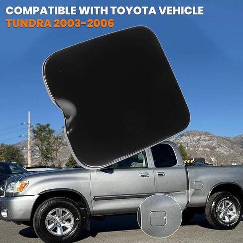 غطاء خزان الوقود متوافق مع Toyota Tundra 2003-2006، استبدل #77305-0C040 773050C040، غطاء غاز مع حبل، بديل ملائم للإطباق in Kuwait