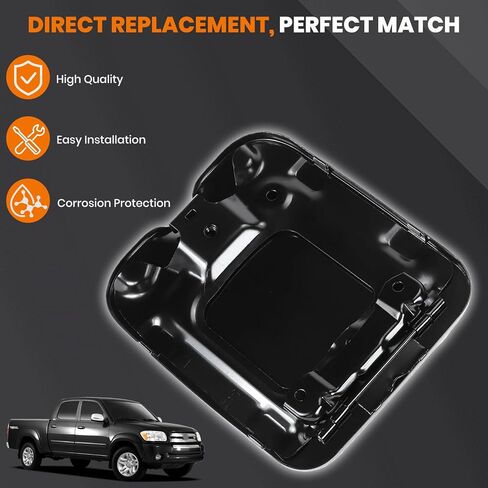 غطاء خزان الوقود متوافق مع Toyota Tundra 2003-2006، استبدل #77305-0C040 773050C040، غطاء غاز مع حبل، بديل ملائم للإطباق in Kuwait
