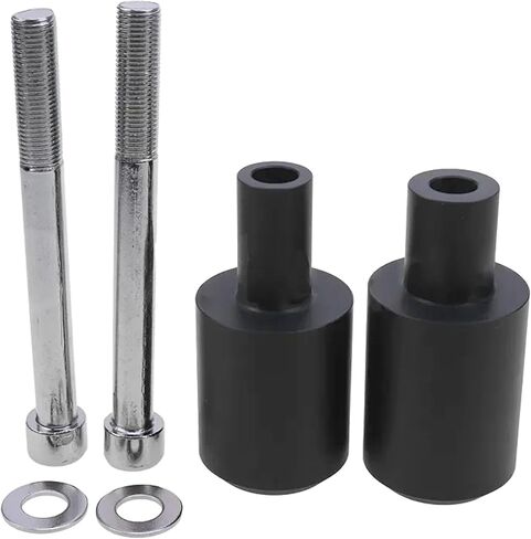CBR No Cut Frame Slider Protector Delrin يناسب 2003-2006 Honda CBR600RR F5 (أسود) in Kuwait