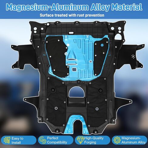 Upgraded 74110-TBA-A00 Lower Engine Splash Shield Guard, Engine Splash Shield Guard Compatible with 2016-2021 Honda Civic 2 Door and 4 Door Models, Replace the Number: 74110-TBA-A00 in Saudi Arabia