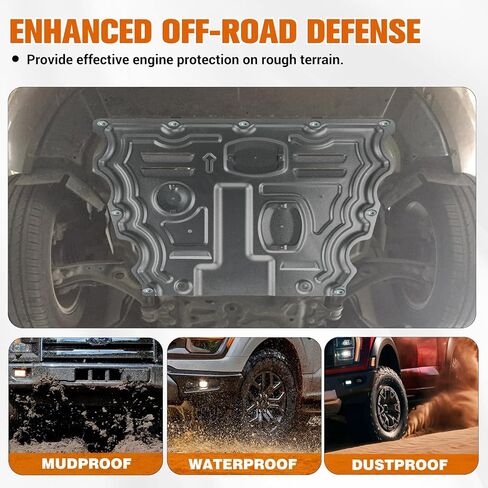 Upgrade Engine Splash Shield for Ford Fusion Compatible with Ford Fusion 2013-2020, Under Cover Guards Mud Flaps Directly Replace Original, Manganese Steel in Saudi Arabia