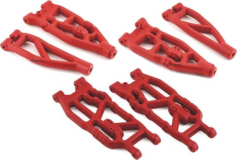 أذرع تعليق RPM R/C أمامية وخلفية (أحمر) لموديلات Arrma 6S kraton، منبوذ، سيئ السمعة، Talion 6s EXB + V5 in Kuwait