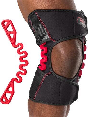 McDavid Light Knee Bracke Wrap مع مفصلات زنبركية، دعم التعافي من الإصابات، الألم، يناسب الساق اليسرى واليمنى in Kuwait