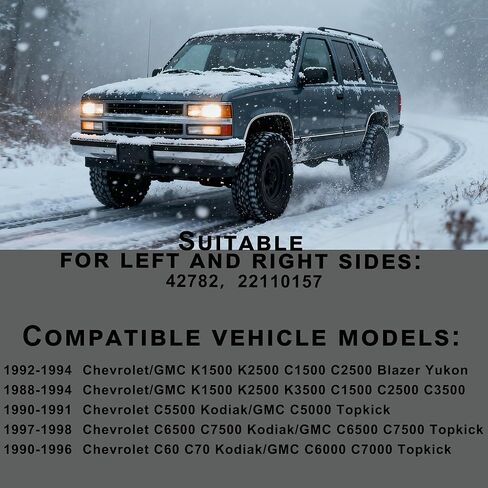 1 Pair Front Windshield Wiper Arm Compatible with Chevrolet GMC 1988-1998 Yukon Blazer K1500 K2500 K3500 C1500 C2500 Suburban C3500 C5500 C6500 C7500 C60 C70 Kodiak Replace OE 42782 22110157 in Saudi Arabia