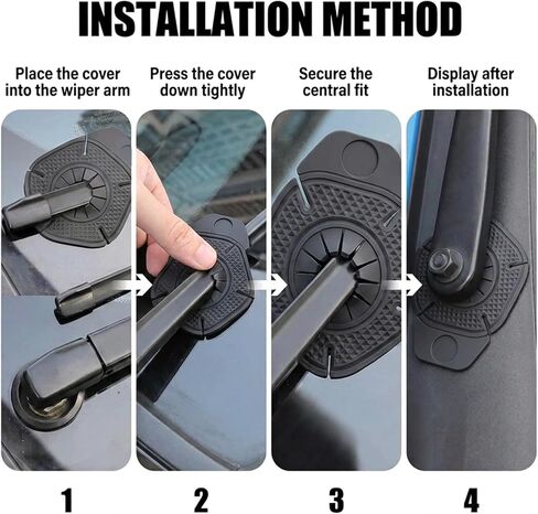 12pcs Universal Silicone Wiper Pivot Guards, Premium Windshield Wiper Covers and Arm Hole Protection for Cars, Trucks, SUVs - Prevents Dust and Blockage in Saudi Arabia