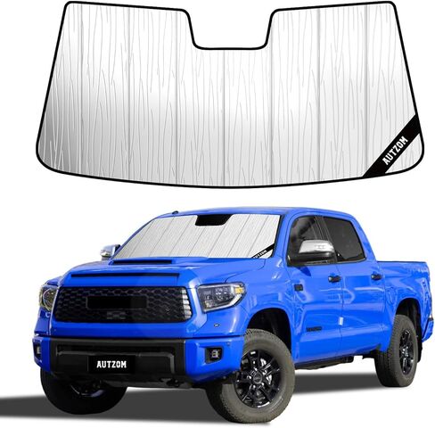 Windshield Sun Shade for Toyota Tundra 2022-2026, Custom-fit Windshield Cover, Keep Vehicle Cool, Protect Dashboard, Foldable Car Window Shades – Toyota Tundra Accessories in Saudi Arabia