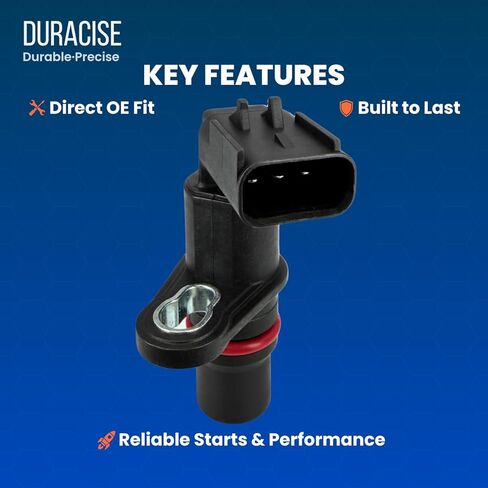 مستشعر موضع عمود الحدبات DURACISE متوافق مع 2002-2010 دودج رام 2500، 3500 بيك اب و2002-2018 رام 2500، 3500، 2011-2020 رام 4500، 5500 و2008-2013 فورد F-650، F-750 | تصنيع المعدات الأصلية # 5093101AA، 5179099AA in Kuwait