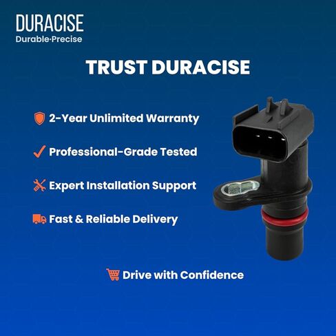 مستشعر موضع عمود الحدبات DURACISE متوافق مع 2002-2010 دودج رام 2500، 3500 بيك اب و2002-2018 رام 2500، 3500، 2011-2020 رام 4500، 5500 و2008-2013 فورد F-650، F-750 | تصنيع المعدات الأصلية # 5093101AA، 5179099AA in Kuwait