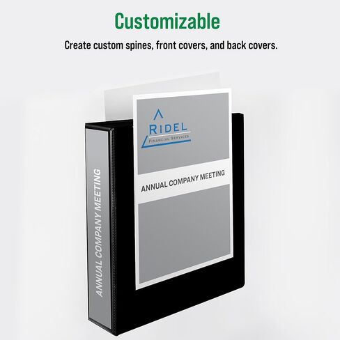 Office Essentials Economy View 3 مجلدات حلقية، 2 حلقات دائرية، 2.8 بوصة عمود فقري، سعة 375 ورقة، مجلدات بيضاء (4 عبوات من 03146) in Kuwait