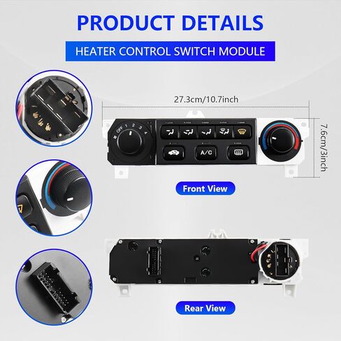 599-268 Heater A/C Control Switch,Climate Control Module Compatible for Honda Accord 1998-2000,Replace# 599-268, 79600-S84-A01ZA in Saudi Arabia