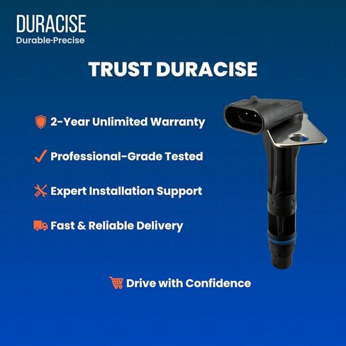 مستشعر موضع عمود الحدبات DURACISE متوافق مع 1999-2007 شيفروليه سيلفرادو 1500 وتاهو وسوبربان و2000-2006 جي إم سي يوكون وسييرا 1500 و2002-2006 كاديلاك إسكاليد | تصنيع المعدات الأصلية #12561211، 19420372 in Kuwait
