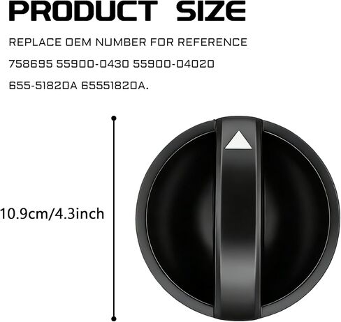 AC Heater Blower Fan Control Knob Compatible with 2005-2015 Toyota Tacoma, HVAC Fan Control Knob, Air Conditioning Vent Controls Heater Temperature Button Replaces 65551820A 758695 (Black) in Saudi Arabia