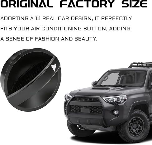 AC Heater Blower Fan Control Knob Compatible with 2005-2015 Toyota Tacoma, HVAC Fan Control Knob, Air Conditioning Vent Controls Heater Temperature Button Replaces 65551820A 758695 (Black) in Saudi Arabia
