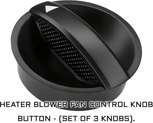 AC Heater Blower Fan Control Knob Compatible with 2005-2015 Toyota Tacoma, HVAC Fan Control Knob, Air Conditioning Vent Controls Heater Temperature Button Replaces 65551820A 758695 (Black) in Saudi Arabia