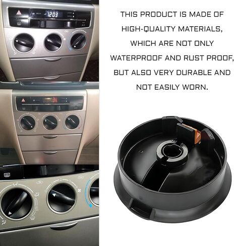 AC Heater Blower Fan Control Knob Compatible with 2005-2015 Toyota Tacoma, HVAC Fan Control Knob, Air Conditioning Vent Controls Heater Temperature Button Replaces 65551820A 758695 (Black) in Saudi Arabia