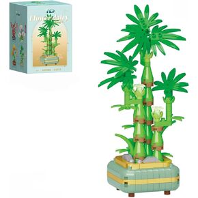 Four Seasons Blossom Botanical Building Set for Adults, Plum Blossom Orchid Bamboo & Chrysanthemum DIY Flower Kit, Artificial Floral Desk Decor for Home Office, Relaxing Creative Gift in Saudi Arabia