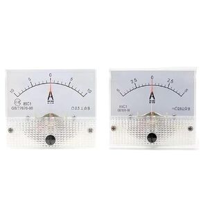 85C1-A DC/75mv Amperemeter Gauge Analog Panel AMP Current Meter 10A -0-10A Ammeter 1A-500A 1Pcs(2A - 0-2A) in Saudi Arabia