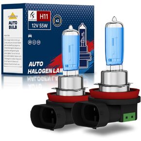 9003/H4 Halogen Headlight Bulbs, Standard High Beam or Low Beam or Fog Light Bulb, 12V 55W 5000K,4000 Lumens,White Headlight Bulbs,Head Light Bulbs for Car,High Brightness Headlight Bulb, Pack of 2 in Saudi Arabia