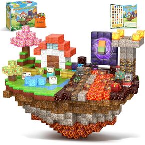 Magnetic Blocks - 200PCS Magnet Building Cube Game Tiles Stacking Construction, STEM Sensory Toys Birthday Gifts for Boys and Girls Age 3+ Years Old in Saudi Arabia