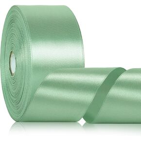 2 Inch 60 Yards Champagne Gold Satin Ribbon, Solid Polyester Fabric Ribbon for Gift Wrapping, Crafts, Floral Bouquet, Wedding, Barthday Party, Festival, Christmas in Saudi Arabia