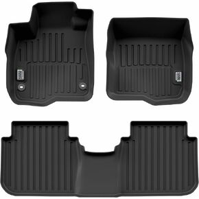 Smart Choice Car Floor Mats Custom fit for 2023-2026 Honda CR-V/CR-V Hybrid - Made in USA - Black - Full Set 1st & 2nd Row in Saudi Arabia