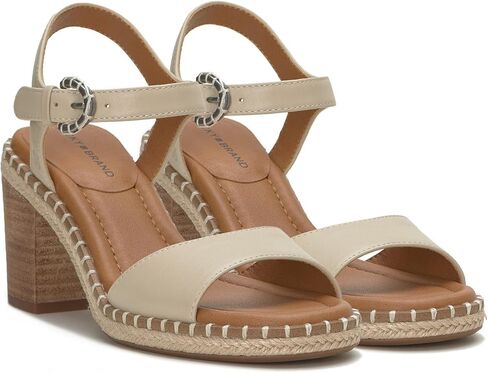 Lucky Brand Women's JENNYL Heeled Sandal, Bone, 6 in Saudi Arabia